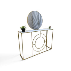 Console With Brand New Wall mounted Mirror