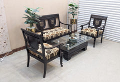 Solid Sheesham Wood 4 Seater Sofa Set