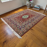 Vintage Moroccan Hand Knotted Carpet