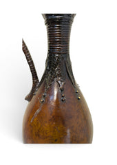 DECORATIVE PEDESTAL WITH VASE