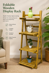 Brand New Foldable Wooden Display Rack