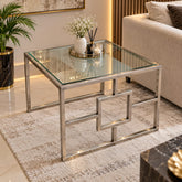 Imported Ss Corner Table