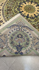 Vintage Persian Nain Hand Knotted Carpet