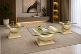 Center Table with 2 Side Tables