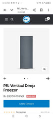 PEL Vertical Freezer