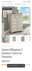 Imported American Ashley Furniture Chest Of drawers