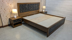 Brand New King Size Bed With 2 Side Tables