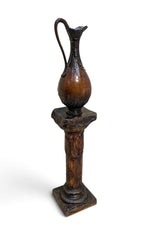 DECORATIVE PEDESTAL WITH VASE