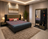 Habitt Novak King Size Bed Set with Mattress