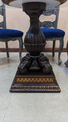 Solid Sheesham Wood 6 Seater Round Dining Table