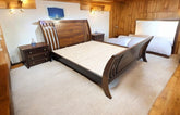Imported Solid Sheesham Wood Super King Size Bed with 2 Side Tables