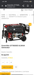 Grannitto 6.5 KVA Generator