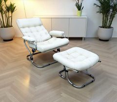 ✨ Imported Vintage ✨ Reclining Chair with Footrest