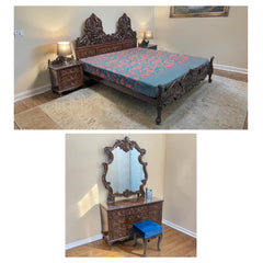 Antique King Size Bed Set