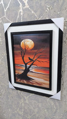 Wall Mounted Frame Moonlit Solitude
