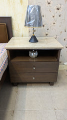 King size bed with 2 side table