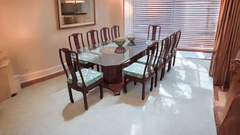 Antique Imported Chinese Rosewood 10 Seater Dining Table