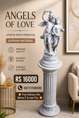 Angels Love Of Statue with Pedestals
