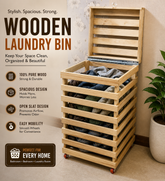 Brand New Pure Wooden Laundry Bin