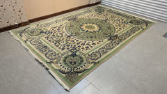 Vintage Persian Nain Hand Knotted Carpet