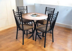 4 Seater Metal Dining Table
