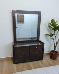 King Size Bed with 1 Side Table and Dressing Table