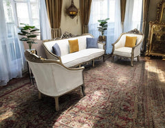 Solid Sheesham Wood 5 Seater Chinioti Sofa Set