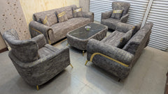 Turkish Design 7 Seater Sofa Set with Center Table