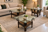 Sheesham wood Centre table 2 Side table Set
