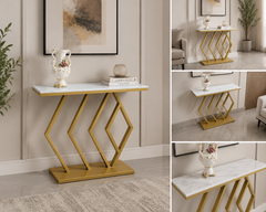 Brand New Unused Modern Marble Top Console