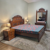King Size Bed With 2 Side Tables and Dressing Table
