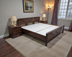 Double Bed with 2 Side Tables