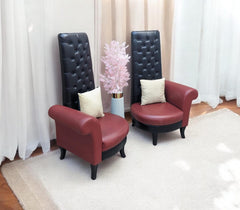 Pair of High Back Chairs