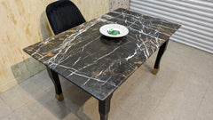 4 Seater Dining Table with Marble Top