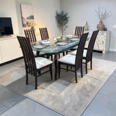 Solid Sheesham Wood 6 Seater Dining Table