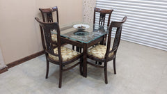 Solid Sheesham Wood 4 Seater Dining Table
