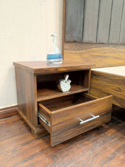 New King Size Bed with 2 Side Tables