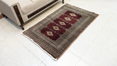 Vintage PAK Jaldar Hand Knotted Carpet