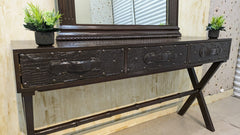 Console with Wall-Mounted Mirror
