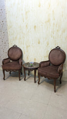 Beautiful Solid Sheesham Wood Coffee Chair Set