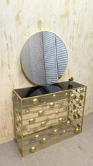 Console with Brand New Wall Mounted Mirror