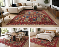Vintage Bakhtiari Iran Hand Knotted Carpet