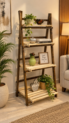 Brand New Foldable Pure wooden display shelf