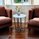Marble Top Corner Table