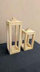 Brand New Wooden Lantern Candle Holders