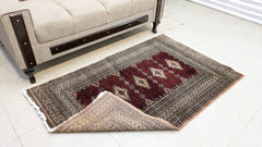 Vintage PAK Jaldar Hand Knotted Carpet
