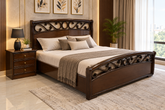 King Size Bed with 1 Side Table