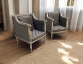 Solid Sheesham Wood Pair of Room Chairs