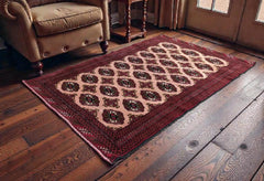 Antique Hand Knotted Persian Turkmen Rug