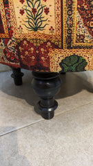 Beautiful Pair Of Printed Ottoman Stool